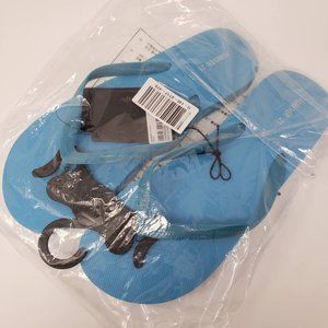 Women's Flip Flops Blue Sz S (5/6) Sandals Shoes Slide FOREVER 21 NWT